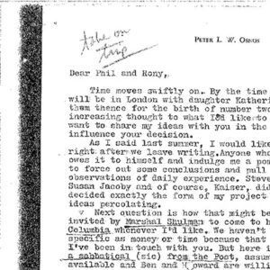Telegram, Spring 1943