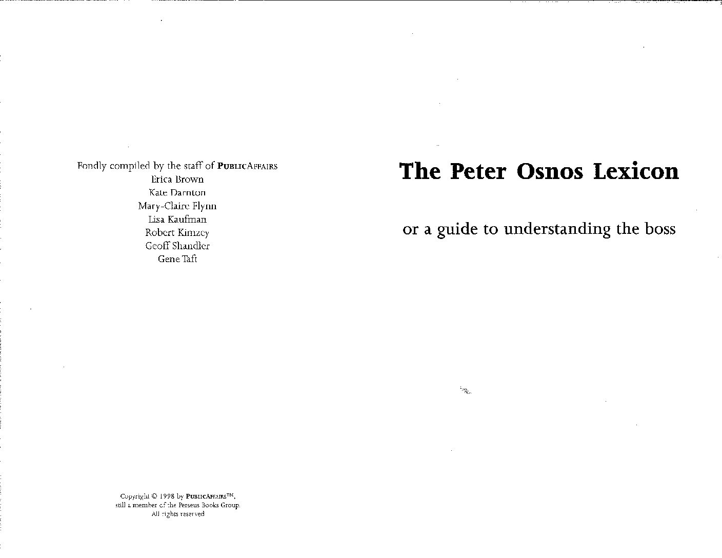 The Osnos Lexicon