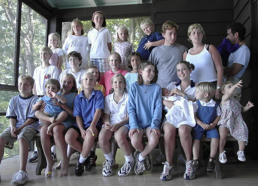 Fourth generation cousins in 2000 at Lakeside