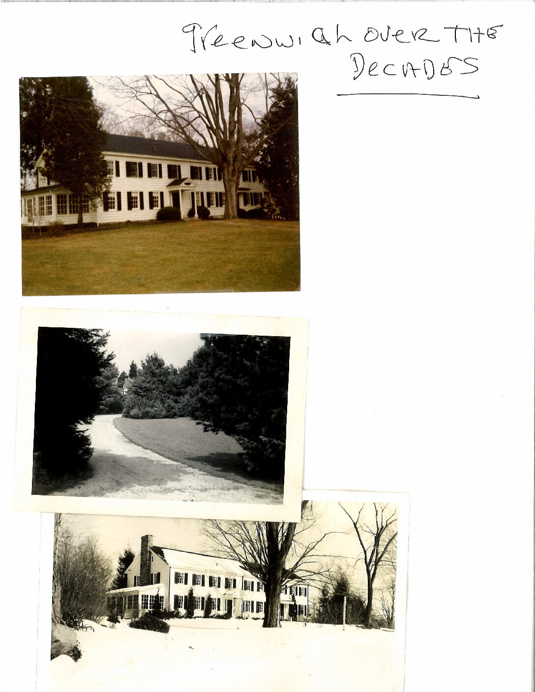 Greenwich House Over the Decades